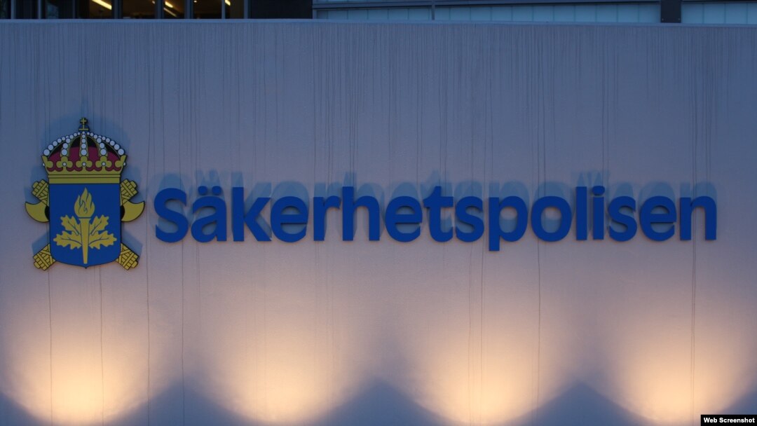 The Swedish Security Service's logo is pictured at the agency's headquarters in Stockholm. (Swedish Security Service)
