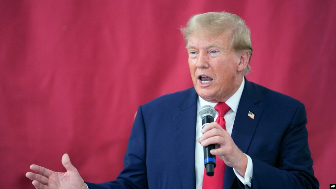 FILE - Republican presidential candidate and former President Donald Trump speaks Nov. 19, 2023, in Edinburg, Texas.