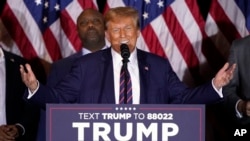 Дональд Трамп у штаті Нью-Гемпшир 23 січня 2024 р.