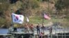 韩国军人在韩国骊州参加与美军的联合演习。(2022年10月19日)