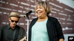 Mavis Staples performs at the Pilgrimage Music and Cultural Festival on Sept. 24, 2017, in Franklin, Tennessee. 