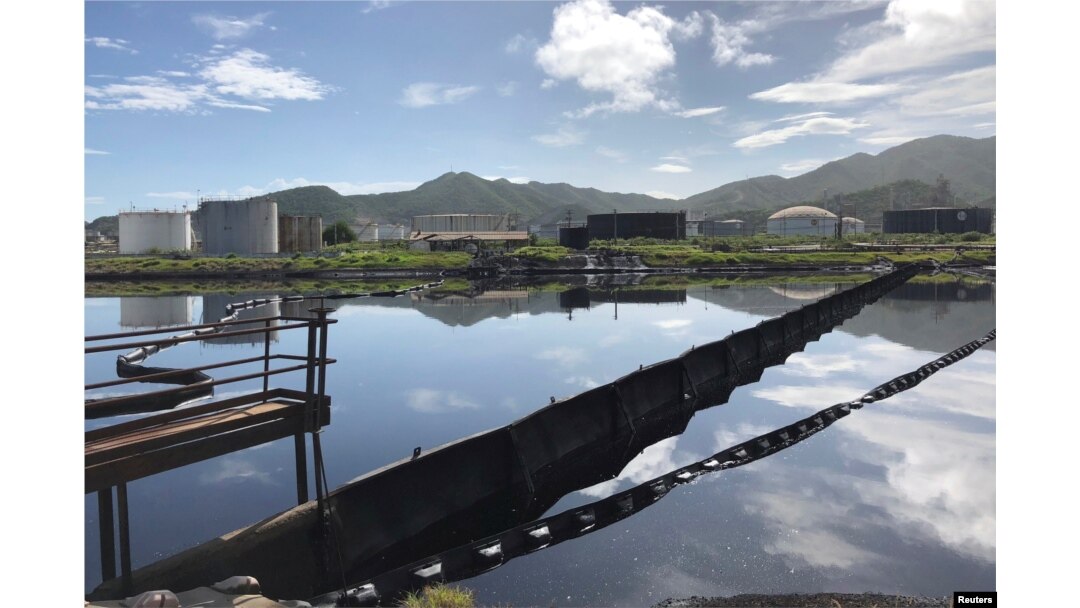 FILE - The Puerto La Cruz oil refinery is seen in Puerto La Cruz, Venezuela July 18, 2018.