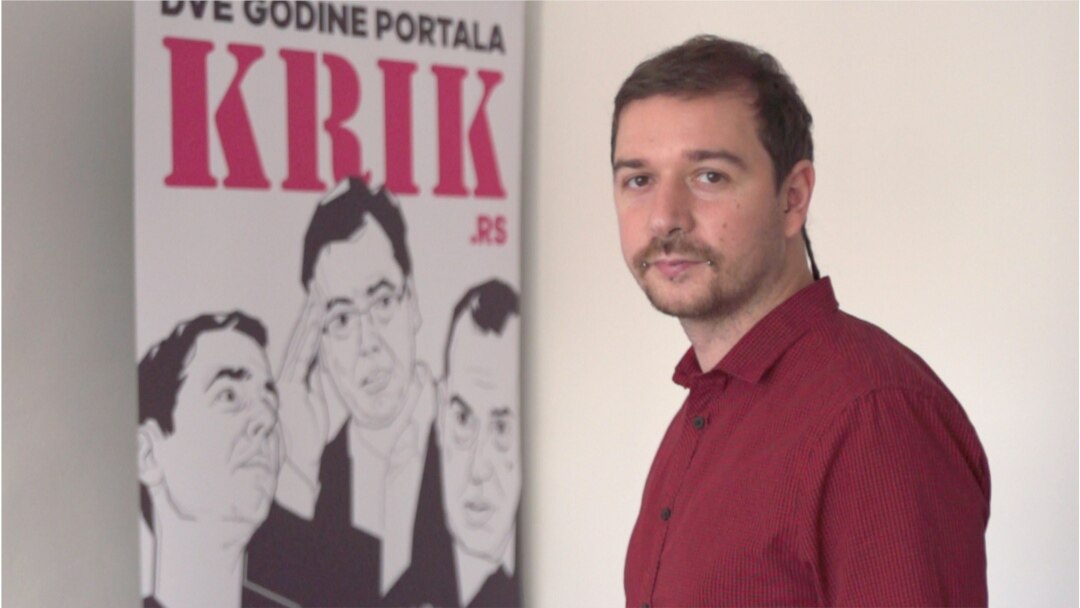 Stevan Dojcinovic, editor-in-chief at KRIK, is seen in this undated photo. (VOA)