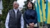 US Attorney General Merrick Garland and Ukrainian Prosecutor General Iryna Venediktova, meet in Krakovets, at the Ukraine border with Poland, June 21, 2022.