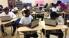 Students at the all-girl Excel Academy in Washington, D.C. (J. Taboh/VOA)