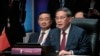 中国总理李强在雅加达举行东盟峰会期间在东盟-中国峰会上讲话。（2023年9月6日）
