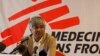 Medecins Sans Frontiers (MSF) International President Dr. Unni Karunakara addresses journalists during a press conference in Nairobi, Kenya, Aug. 14, 2013. 