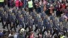 Members of the Kosovo Security Force march during a celebration marking the fifth anniversary of Kosovo's secession from Serbia in Pristina February 17, 2013.
