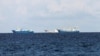 Chinese vessels are pictured in disputed South China Sea, April 21, 2017. 