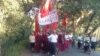 ကျောင်းသားသပိတ်ချီတက်ပွဲမြင်ကွင်း။ (ဇန်နဝါရီ ၂၅၊ ၂၀၁၅) ဓာတ်ပုံ/မင်းသွေးသစ် fb)