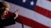 U.S. President Donald Trump addresses a campaign rally at the Columbia Regional Airport in Columbia, Mo., Nov. 1, 2018.