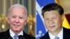 美国总统拜登与中国国家主席习近平的合成照。（美联社）