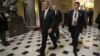 House Speaker John Boehner of Ohio leaves a news conference on Capitol Hill in Washington, Wednesday, Jan. 23, 2013 where he discussed the debt limit.