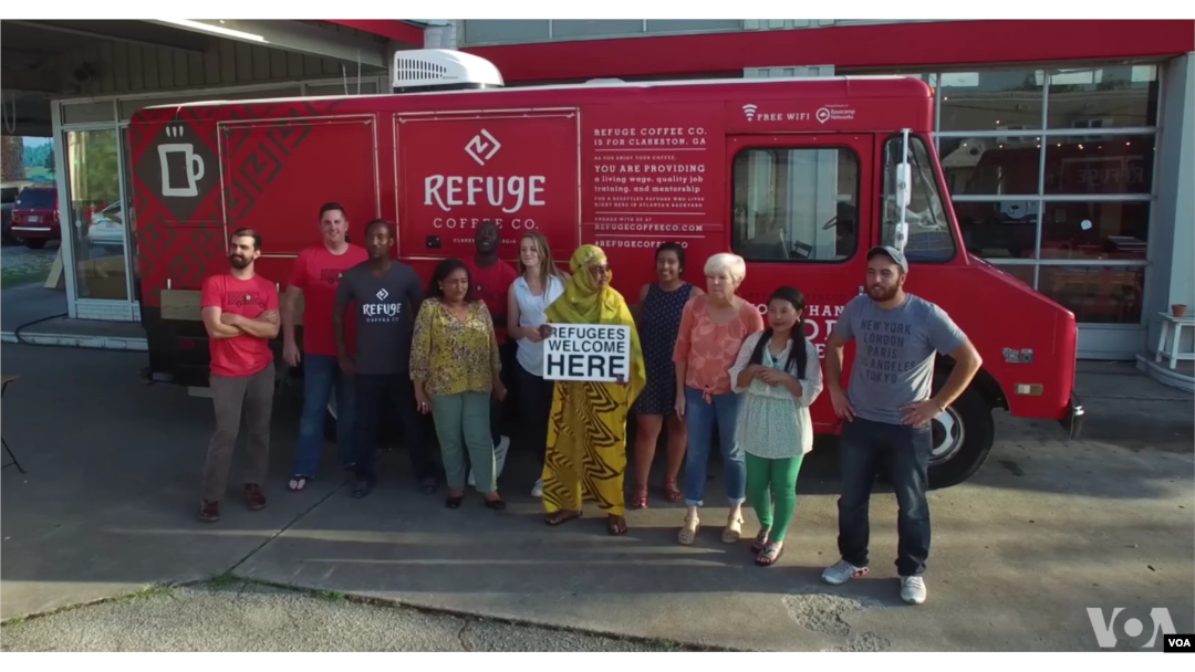 FILE - Refuge Coffee in Clarkston, Georgia, is a local initiative helping refugees improve their job skills and earn a living, while adjusting to their new lives in a new country.