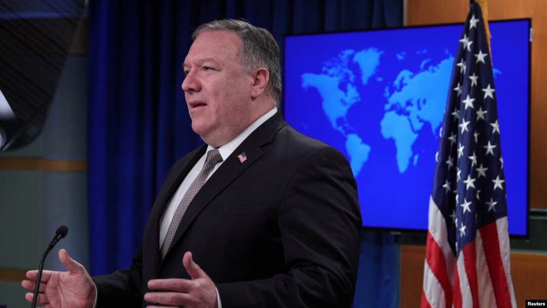 အမေရိကန်နိုင်ငံခြားရေးဝန်ကြီး Mike Pompeo 
