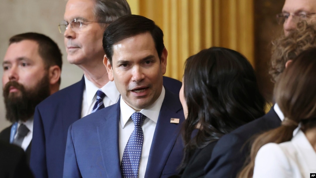Senator Marco Rubio, a nominee for secretary of state, attends the 60th presidential inauguration in the Rotunda of the U.S. Capitol in Washington, Jan. 20, 2025.