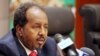 Somalia's President Hassan Sheikh Mohamud addresses a news conference at the African Union Headquarters in Addis Ababa on May 26, 2013.