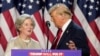 FILE - Donald Trump brings Susie Wiles to the podium at an election night watch party, Nov. 6, 2024, in West Palm Beach, Fla. The president-elect has chosen Wiles as his White House chief of staff. 