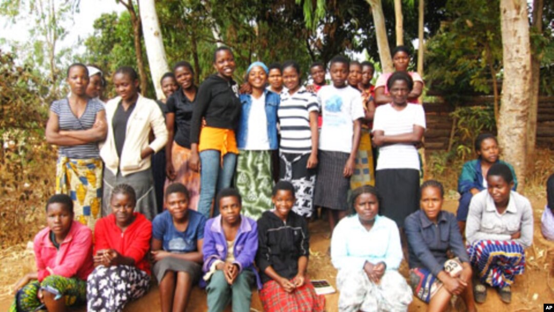 Girls in Malawi's Zomba district who took part in study to protect their health. (2010)