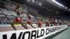 Ethiopia's Gbre-gziabher Gebrmariam, left, leads ahead of Eritrea's Zerenay Tadese, 2nd left, and Ethiopia's Kenenisa Bekele during Men's 10,000 meters race at the World Athletics Championships Monday, Aug. 27, 2007, in Osaka, Japan. Bekele won the gold m