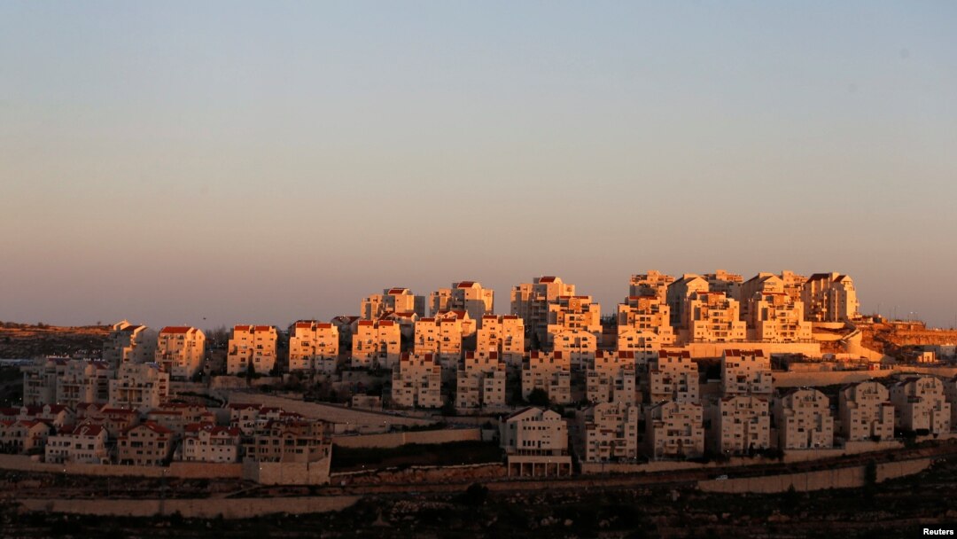 A view of houses that are part of the Israeli settlement of Efrat, in the occupied West Bank, Feb. 7, 2017.