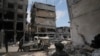 G'azo sektorining Rafah shahridagi manzara