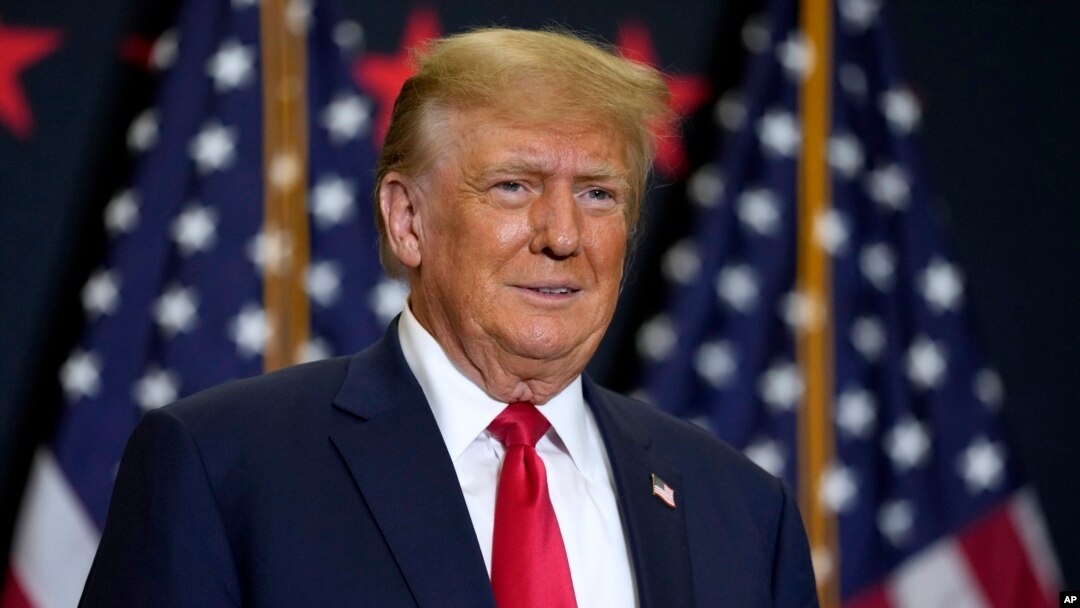 FILE - Former President Donald Trump is shown Dec. 19, 2023. Police said Dec. 26, 2023, they are investigating incidents directed at Colorado Supreme Court justicesfollowing the court's decision to remove Trump from the state's presidential primary ballot. 