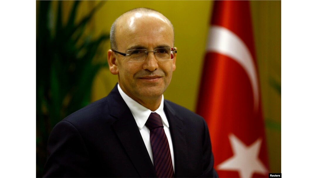 FILE - Turkish Deputy Prime Minister Mehmet Simsek is pictured in Ankara, Dec. 23, 2015.