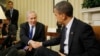 U.S. President Barack Obama shakes hands during his meeting with Israel's Prime Minister Benjamin Netanyahu in the Oval Office of the White House in Washington, March 5, 2012