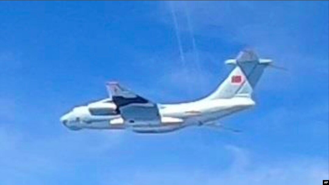 This handout photo from the Royal Malaysian Air Force taken on May 31, 2021 and released on June 1, 2021 shows a Chinese People's Liberation Army Air Force (PLAAF) Ilyushin Il-76 aircraft.