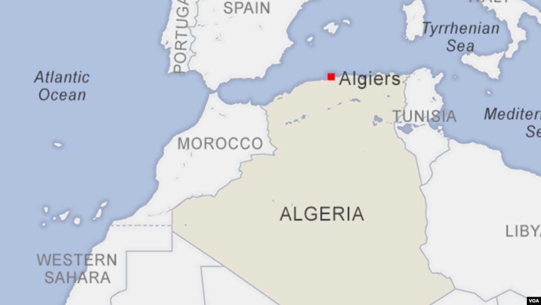 Ramani ya Morocco na Algeria
