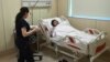 Vafa Shabanova, a passenger on the Azerbaijan Airlines plane that crashed in Kazakhstan, receives treatment at a hospital in Baku, Azerbaijan, on Dec. 27, 2024. Russian President Vladimir Putin apologized on Dec. 28 for the "tragic incident."