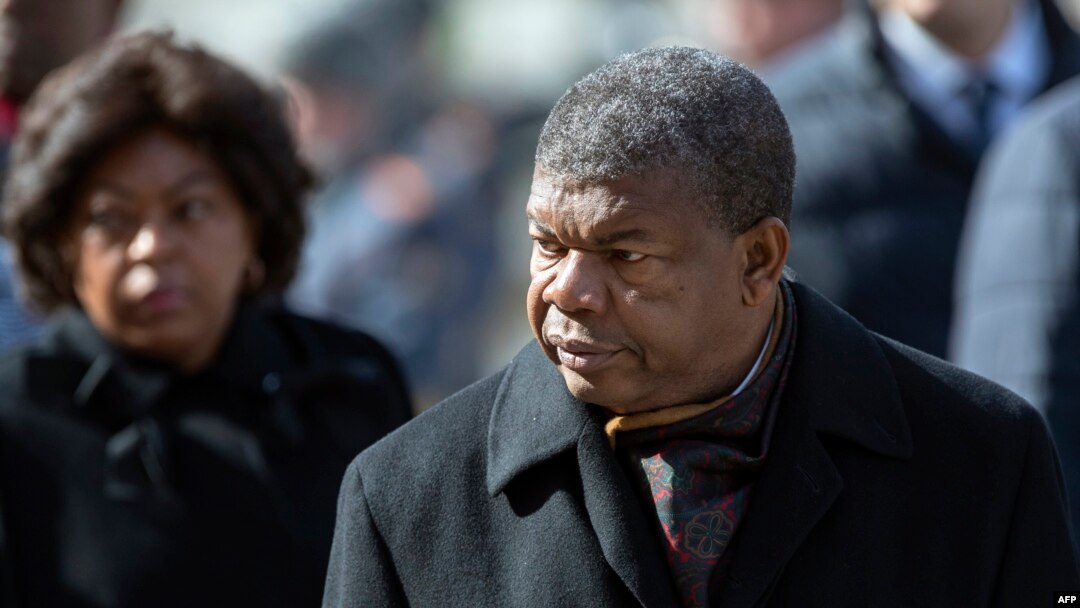 Président Joao Lourenço ya Angola na mobembo na ye na Moscou, Russie, le 4 avril 2019.