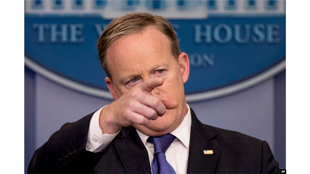 White House Press Secretary Sean Spicer calls on a member of the media during the daily press briefing at the White House in Washington, March 13, 2017.