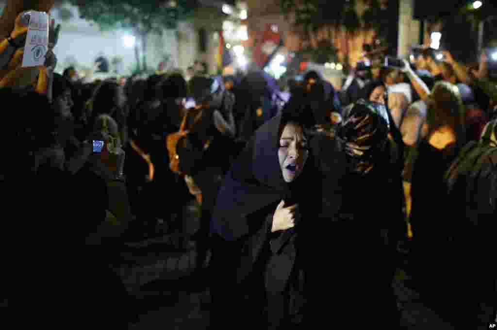 Women protest against gender violence in Asuncion, Paraguay, Oct. 19, 2016. Similar protests were made throughout Latin America after a 16-year-old girl was slain, drugged, raped and tortured in Argentina.