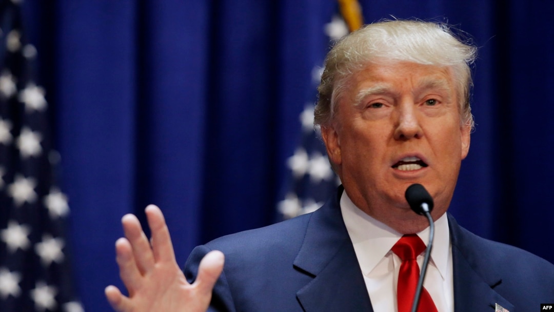 FILE - Real estate mogul and TV personality Donald Trump formally announces his campaign for the 2016 Republican presidential nomination during an event at Trump Tower in New York, June 16, 2015.