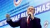 Turkey's President Recep Tayyip Erdogan speaks about the upcoming 16 April referendum during a meeting with his supporters in Istanbul, March 19, 2017. 