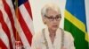 美国副国务卿谢尔曼星期天在所罗门群岛首都霍尼亚拉参加了瓜达尔卡纳尔岛战役80周年纪念活动.