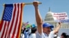 Rigoberto Ramos from Seaford, Del., originally from Guatemala, rallies for immigration reform in front of the U.S. Capitol in Washington, Wednesday, Apr. 10, 2013.