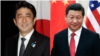 日本首相安倍晋三和中国国家主席习近平（资料照片）