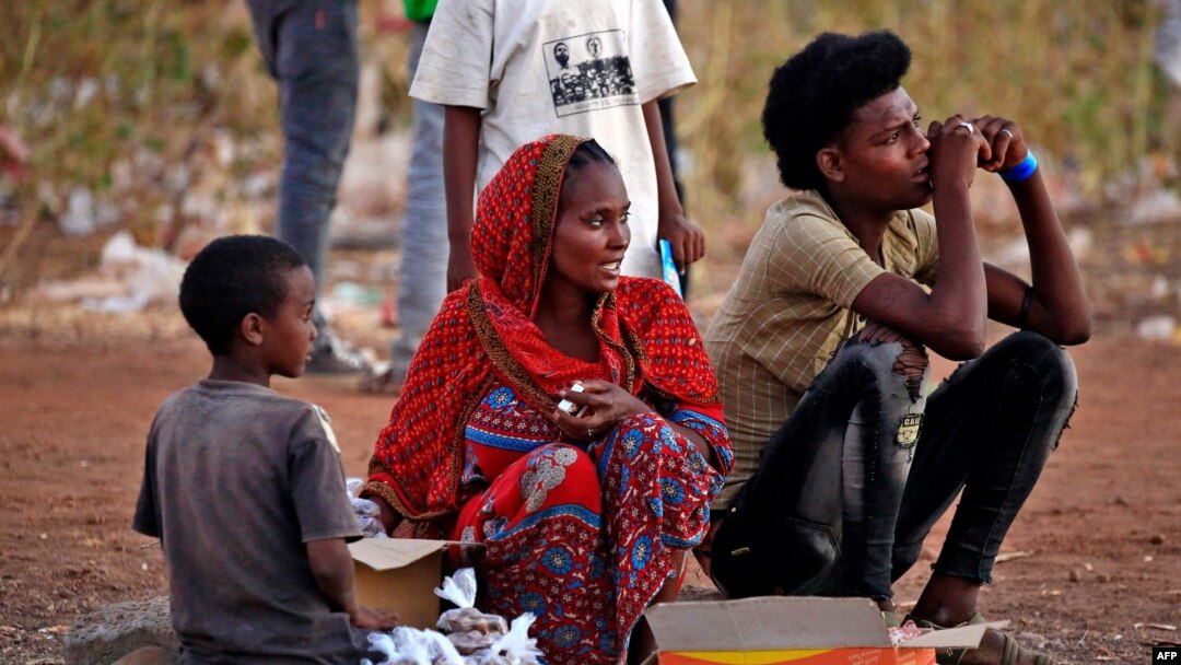 Ethiopian refugees who fled the fighting in Tigray Region at a border reception center in Gedaref State, eastern Sudan, Nov. 26, 2020. More than 40,000 refugees crossed from Ethiopia into Sudan since the conflict broke out on Nov. 4.