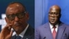 Picha za Rais wa Rwanda's Paul Kagame (K) na Rais wa DRC Felix Tshisekedi, Apr. 29, 2024. 