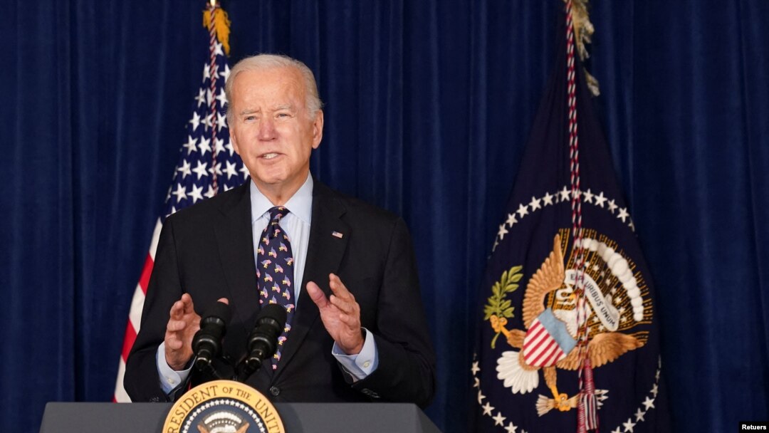 အမေရိကန်သမ္မတ Joe Biden. (ဒီဇင်ဘာ ၁၁၊ ၂၀၂၁)