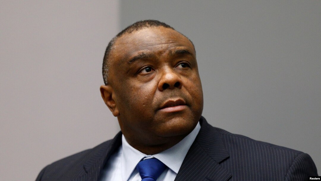 FILE - Jean-Pierre Bemba of the Democratic Republic of the Congo sits in the courtroom of the International Criminal Court in The Hague, June 21, 2016.