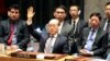 Chinese Ambassador to the United Nations Liu Jieyi votes during a Security Council meeting at U.N. headquarters on a new sanctions resolution that would increase economic pressure on North Korea to return to negotiations on its missile program, Aug. 5, 2017.