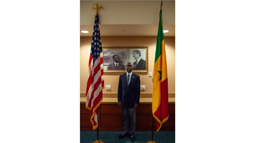 Tulinabo Mushingi, the U.S. ambassador to Senegal and Guinea-Bissau, poses for a portrait at the U.S. Embassy in Dakar, Senegal Feb. 14, 2020. (Photo: Annika Hammerschlag/VOA)