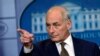 FILE - In this Oct. 12, 2017, file photo, White House Chief of Staff John Kelly calls on a reporter during the daily briefing at the White House in Washington. 