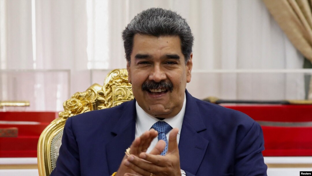 Venezuela's President Maduro meets with Alejandro Dominguez, president of CONMEBOL, in Caracas