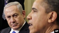 Tổng thống Hoa Kỳ Barack Obama gặp Thủ tướng Israel Benjamin Netanyahu tại Phòng Bầu dục của Tòa Bạch Ốc, ngày 5/3/2012