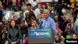 Sobiq prezident Barak Obama Pensilvaniya shtatida, 29-oktabr, 2022 